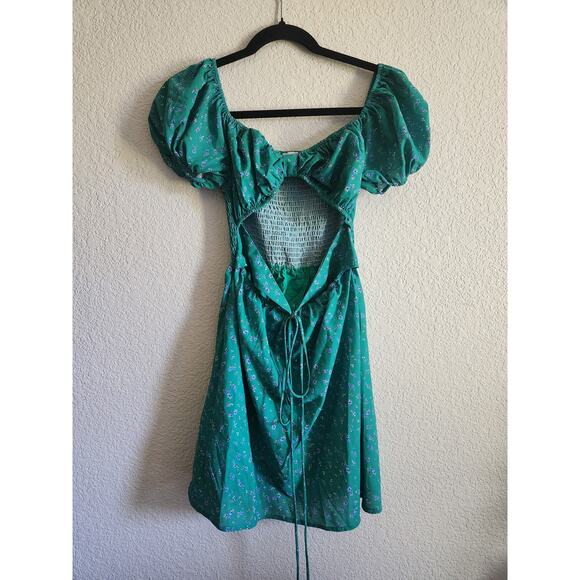 Princess Polly Floral Open Back Off The Shoulder Sun Dress-6 - Picture 2 of 8